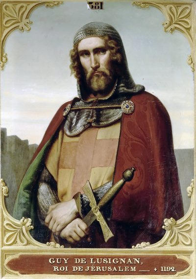 Guy van Lusignan, Koning van Jeruzalem en Cyprus door Francois Edouard Picot