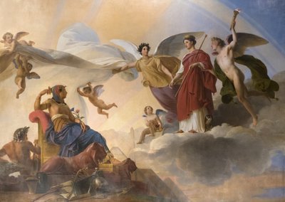 De studie en Genia wijden het oude Egypte aan Griekenland door Francois Edouard Picot