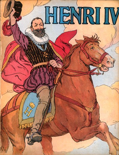 Koning Hendrik IV (1553-1610) Illustratie door Francois Edouard Zier in 