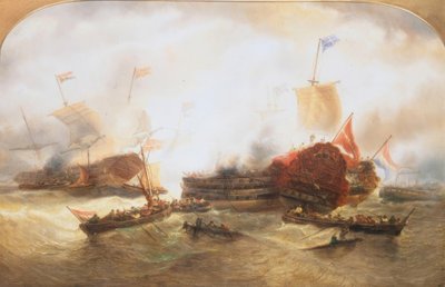 Zeeslag door Francois Etienne Musin