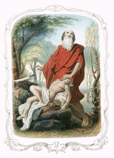 Abraham offert Isaac door Francois Feyen Perrin