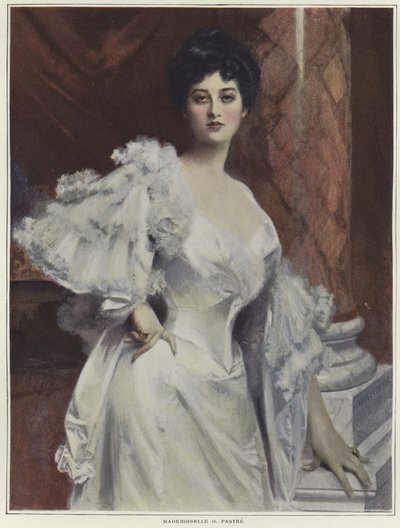 Portret van Mademoiselle O Pastre door Francois Flameng