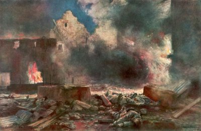 De Lessard-boerderij, tussen Marizy en Neuilly Saint Front, Frankrijk, 18 juli 1918 door Francois Flameng