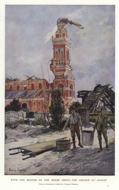 Met de Britten aan het Somme-front door Francois Flameng