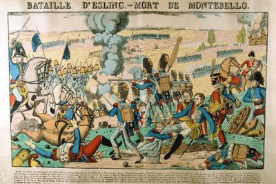 Slag bij Essling - Dood van Montebello, 21 mei 1809, c1835 door Francois Georgin