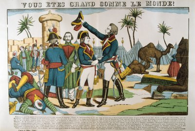 Napoleon en generaal Kleber op de expeditie naar Egypte, 1798, ca. 1835 door Francois Georgin