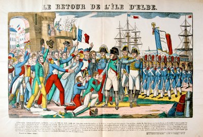 De terugkeer van Napoleon van het eiland Elba, 26 februari 1815, ca. 1835 door Francois Georgin