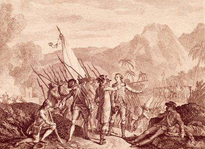 De Franse verovering van Tobago door Francois Godefroy