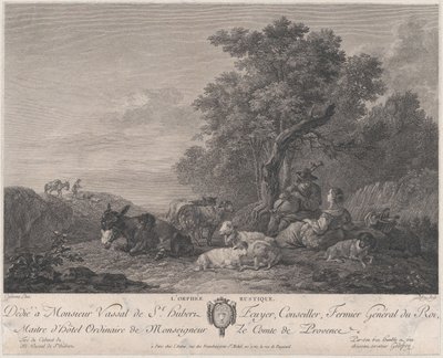 De rustieke Orpheus door Francois Godefroy