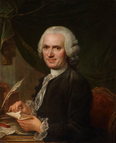 Portret van Jean-Jacques Rousseau (1712-1778) door Francois Guérin