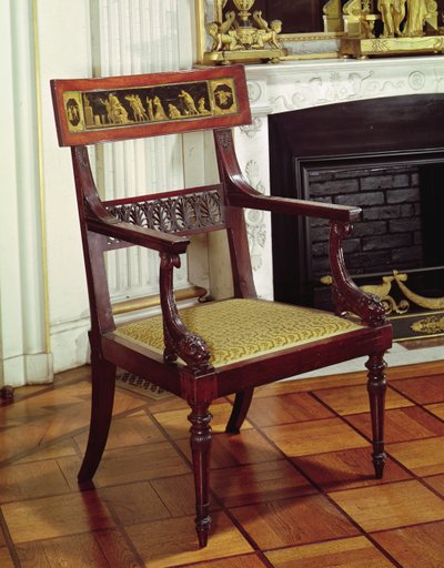 Fauteuil door Francois Honore Georges Jacob Desmalter