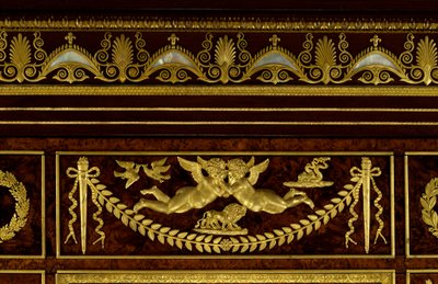 Meubilair: details van de kas van keizerin Josephine de Beauharnais door Francois Honore Georges Jacob Desmalter
