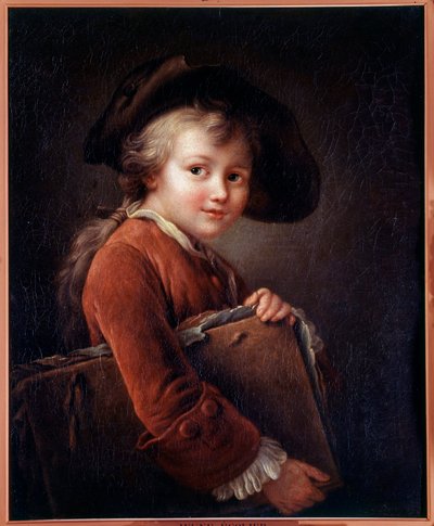 Een jonge leerling door Francois Hubert Drouais