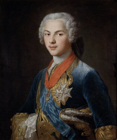 Louis, Dauphin van Frankrijk 1729-1765, zoon van Koning Louis XV, ca. 1745 door Francois Hubert Drouais