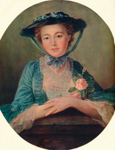 Mlle. Doré - Franse School, c1760, 1910 door Francois Hubert Drouais