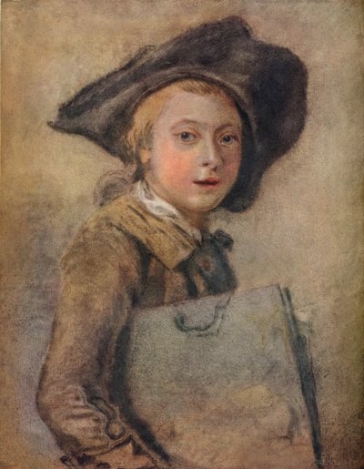 Portret van de kunstenaar als jonge man door Francois Hubert Drouais