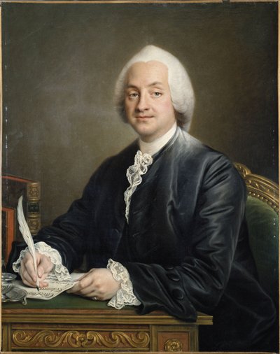 Portret van Denis Paul Le Pot de la Fontaine, 1772 door Francois Hubert Drouais