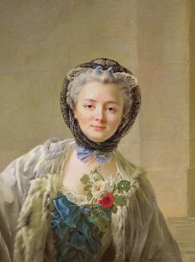 Portret van Madame Drouais (c.1732-c.1815) c.1758 door Francois Hubert Drouais