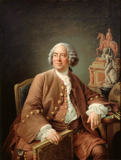 Portret van de architect Edmé Bouchardon 1698-1762 door Francois Hubert Drouais