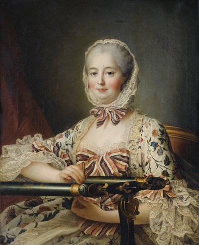 Portret van de Markiezin de Pompadour door Francois Hubert Drouais