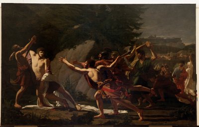 De dood van Caius Gracchus (een van de Gracchen) (2e eeuw voor Christus) door Francois Jean Baptiste Topino Lebrun