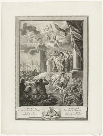 De Genade van Jozef II, gegraveerd door Mathias de Sallieth door Francois Joseph Pfeiffer