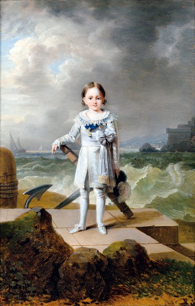 Portret van prins Napoleon Louis Bonaparte door Francois Josephe Kinson