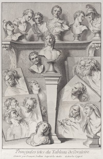 Hoofden na de Ecce Homo door Francois Joullain