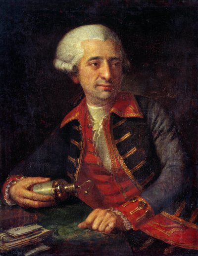 Portret van Antoine Louis Lavoisier (1746-1794), Franse chemicus in uniform als Inspecteur-Generaal van Poeders van Land- en Zeemachten door Francois Louis Brossard de Beaulieu
