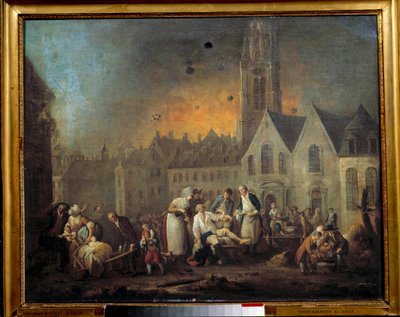 Revolutionaire oorlogen: Beleg van Lille door Francois Louis Joseph Watteau