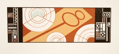Grafische illustratie uit Prométhée Enchaîné door Aeschylus, pub. 1941 (pochoir print) door Francois Louis Schmied