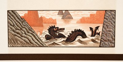 Grafische illustratie uit Prométhée Enchaîné van Aeschylus, uitgegeven 1941 door Francois Louis Schmied