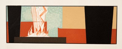 Grafische illustratie uit Prométhée Enchaîné door Aeschylus, uitgegeven 1941 door Francois Louis Schmied