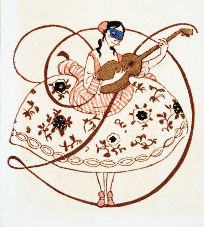 Letter D, uit Personages de Comedie, uitgegeven 1922 door Francois Louis Schmied