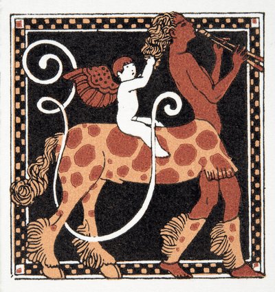 Letter U, uit Personages de Comedie, uitgegeven 1922 door Francois Louis Schmied