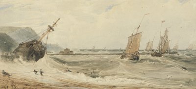 Haven van Boulogne door Francois Louis Thomas Francia