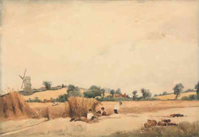 Oogsten door Francois Louis Thomas Francia