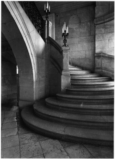 Trap van het Hotel Guénégaud (Musée de la chasse) in Parijs, door architect Mansart - foto, 20e eeuw door Francois Mansart
