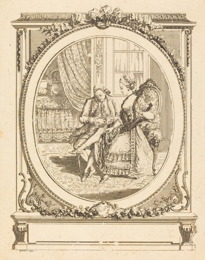 De jarretel door Francois Marie Isidore Queverdo