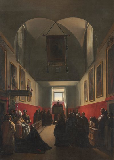 Hulde aan een Bisschop door Francois Marius Granet