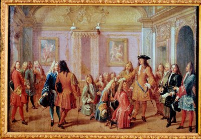 Oprichting van de Orde van Sint Lodewijk door koning Lodewijk XIV, 5 mei 1693 door Francois Marot