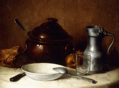 Voor de maaltijd door Jean Francois Millet