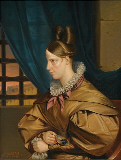 De Hertogin van Berry (Marie Caroline de Bourbon Sicilië) door Francois Nicholas Riss