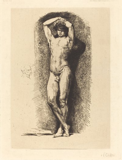 Mannelijke academie door Francois Nicolas Chifflart
