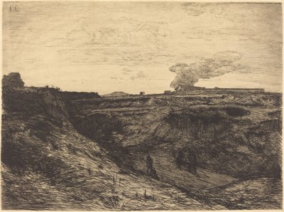 Steengroeve bij Montmartre door Francois Nicolas Chifflart