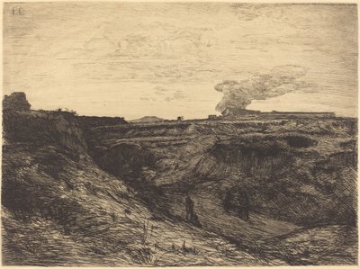 Steengroeve bij Montmartre door Francois Nicolas Chifflart