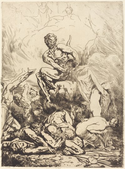 De zilveren duivel door Francois Nicolas Chifflart