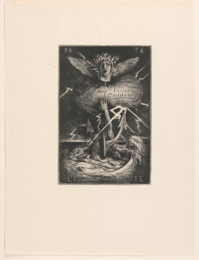 Titelpagina voor "Douze eaux-fortes" door Francois Nicolas Chifflart