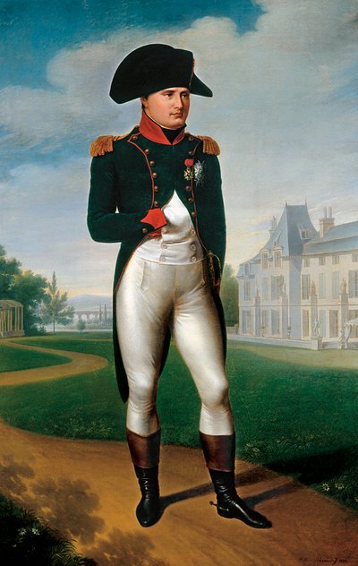 Portret van Napoleon Bonaparte, gekleed als consul, in Malmaison. 1804 door Francois Pascal Simon (attr. to) Gerard