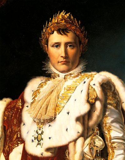 Napoleon Bonaparte in keizerlijke gewaden, door François Baron Gérard (ca. 1805) door Baron François Pascal Simon Gérard